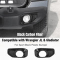 For 2018+ Jeep Wrangler JL/Gladiator JT Front Fog Light & Front Bumper Fog Light Trim Bezels