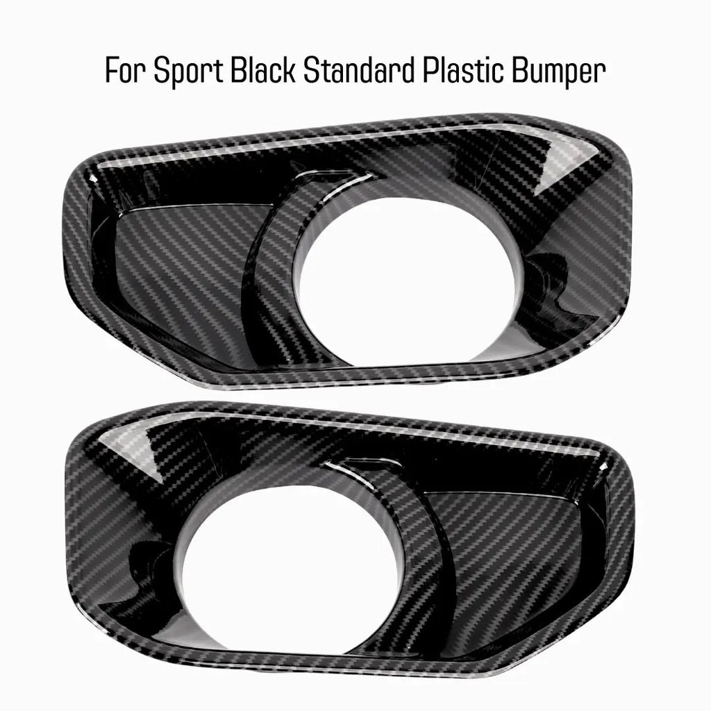 For 2018+ Jeep Wrangler JL/Gladiator JT Front Fog Light & Front Bumper Fog Light Trim Bezels