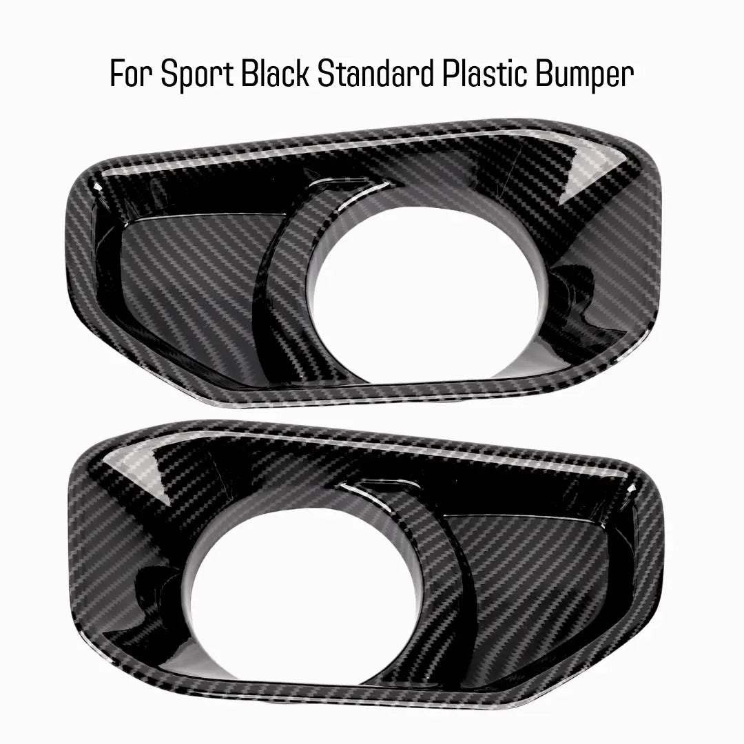 For 2018+ Jeep Wrangler JL/Gladiator JT Front Fog Light & Front Bumper Fog Light Trim Bezels