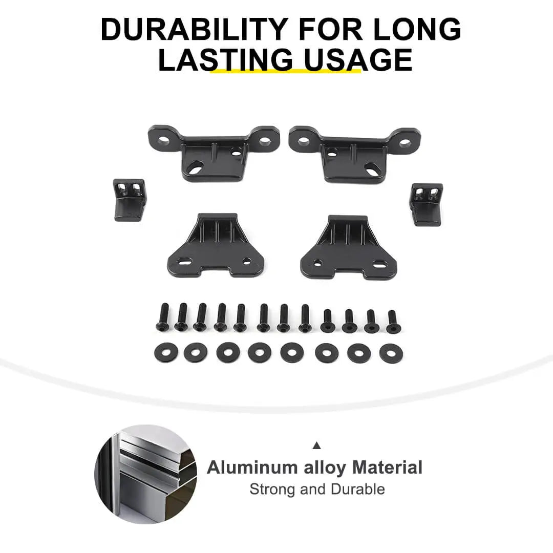 For 2018+ Jeep Wrangler JL / Gladiator JT Hard Top Mounting Brackets Kit （6 pcs）