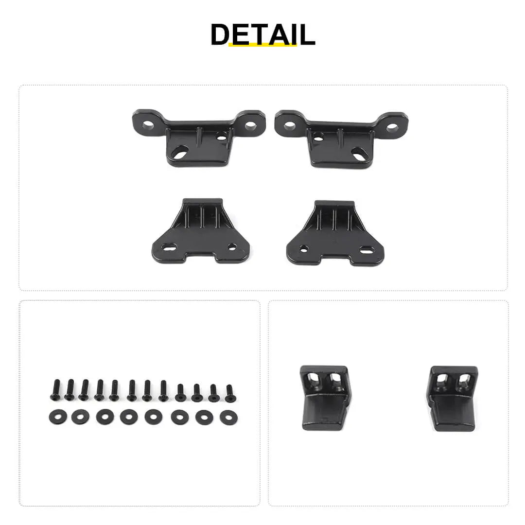 For 2018+ Jeep Wrangler JL / Gladiator JT Hard Top Mounting Brackets Kit （6 pcs）