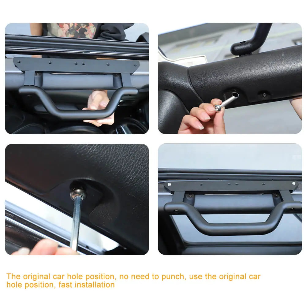 For 2018+ Jeep Wrangler JL Gladiator JT Heavy-Duty Aluminum Alloy Top Grab Handle (2 pcs)