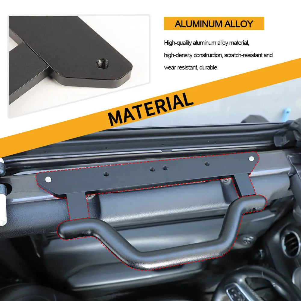 For 2018+ Jeep Wrangler JL Gladiator JT Heavy-Duty Aluminum Alloy Top Grab Handle (2 pcs)