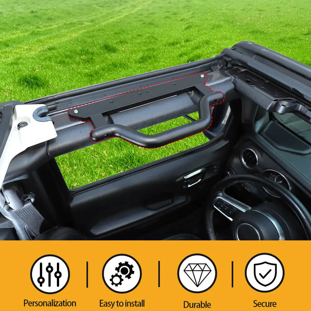 For 2018+ Jeep Wrangler JL Gladiator JT Heavy-Duty Aluminum Alloy Top Grab Handle (2 pcs)
