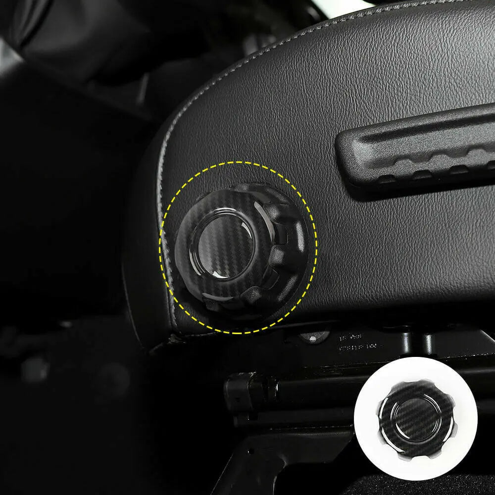 For 2018+ Jeep Wrangler JL Gladiator JT Seat Adjustment Knob Cover Trim