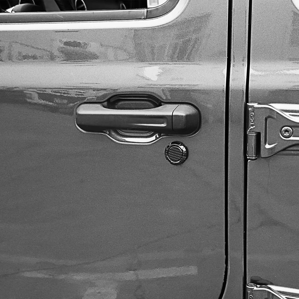 For 2018+ Jeep Wrangler JL Gladiator JT Door Lock Keyhole Trim Cover