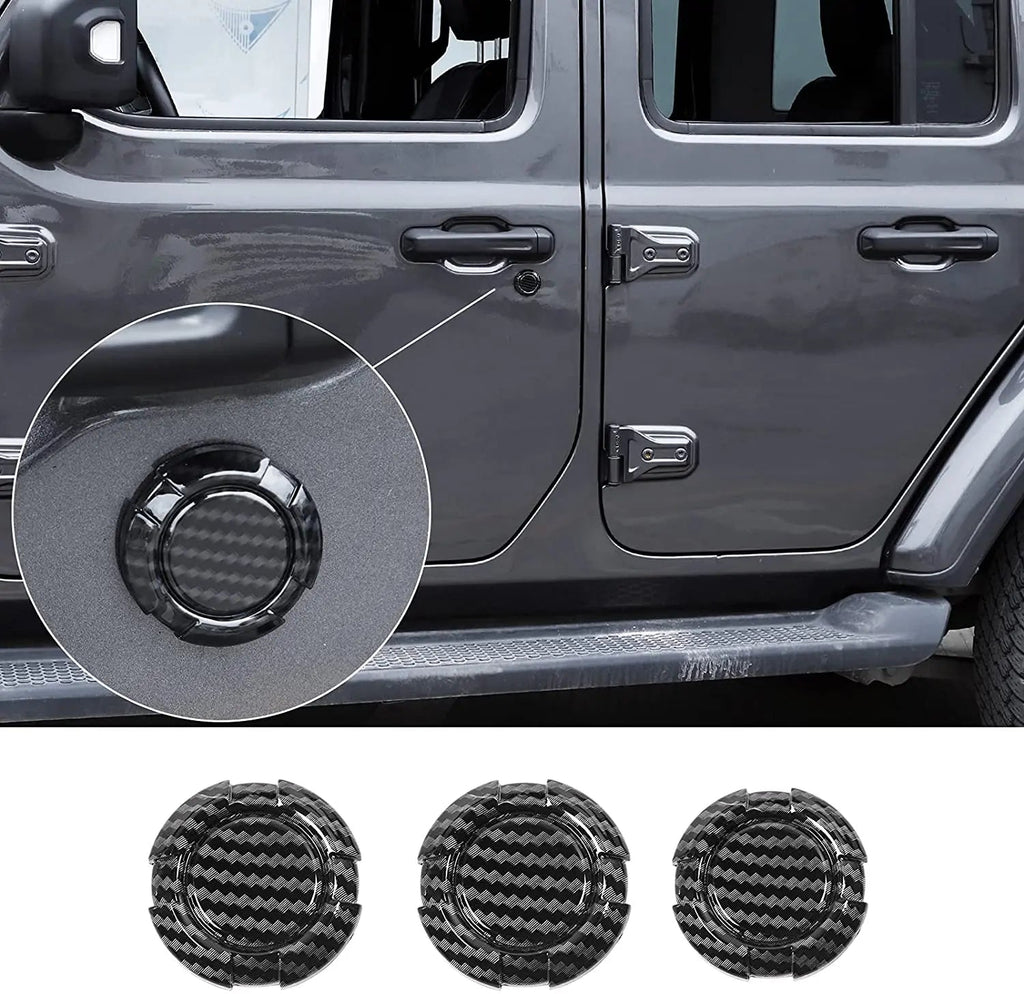 For 2018+ Jeep Wrangler JL Gladiator JT Door Lock Keyhole Trim Cover