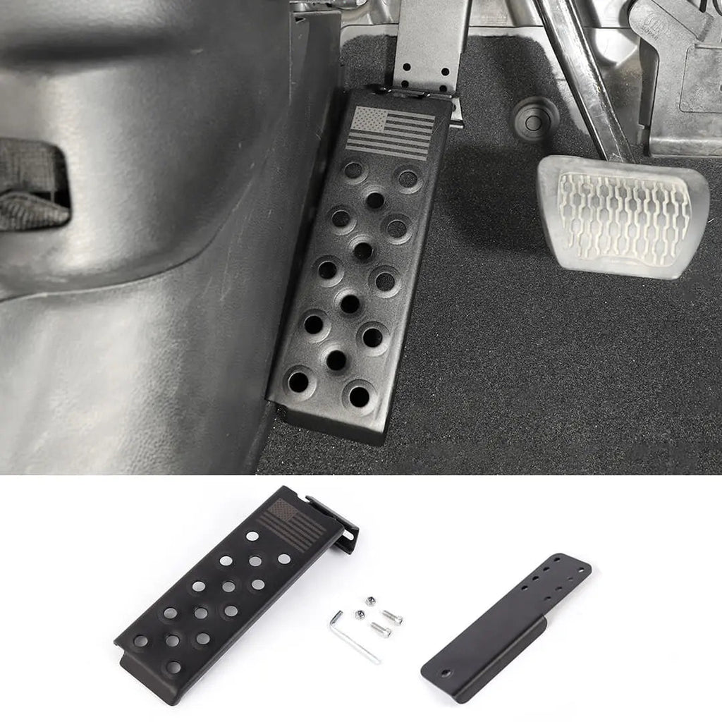 For 2018+ Jeep Wrangler JL Interior  Left Foot Rest Dead Pedal Pegs Panel Accessories