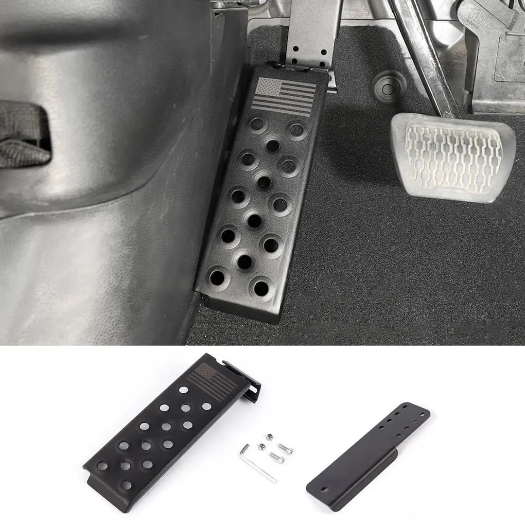 For 2018+ Jeep Wrangler JL Interior  Left Foot Rest Dead Pedal Pegs Panel Accessories