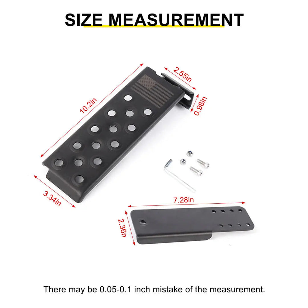 For 2018+ Jeep Wrangler JL Interior  Left Foot Rest Dead Pedal Pegs Panel Accessories
