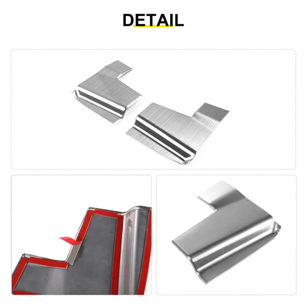 For 2018+ Jeep Wrangler JL Interior Rear Trunk Tail Box Guard Protect Trim Cover (2 pcs)