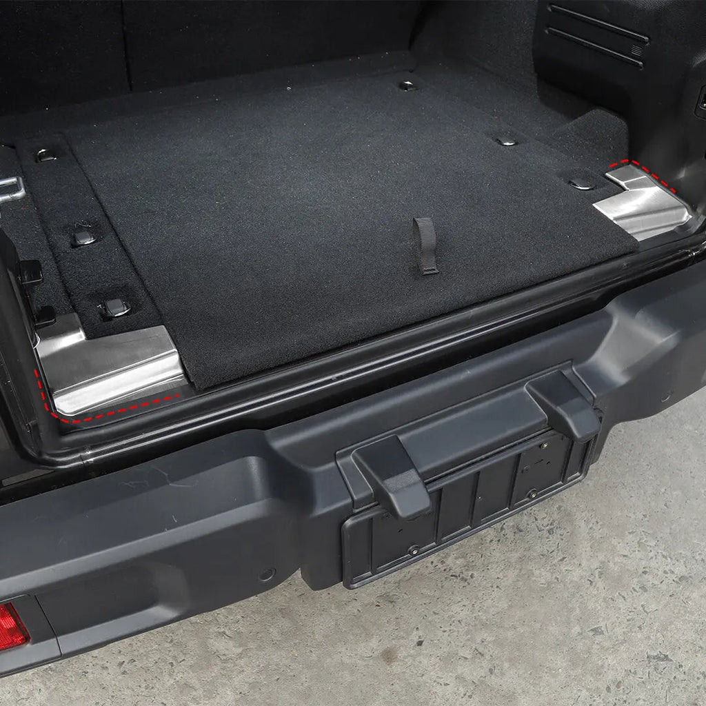 For 2018+ Jeep Wrangler JL Interior Rear Trunk Tail Box Guard Protect Trim Cover (2 pcs)