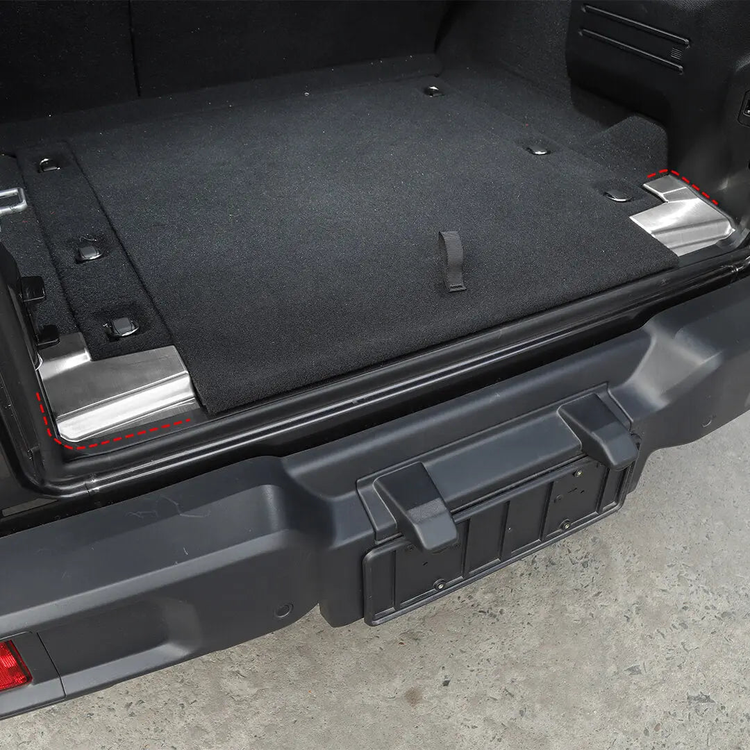 For 2018+ Jeep Wrangler JL Interior Rear Trunk Tail Box Guard Protect Trim Cover (2 pcs)