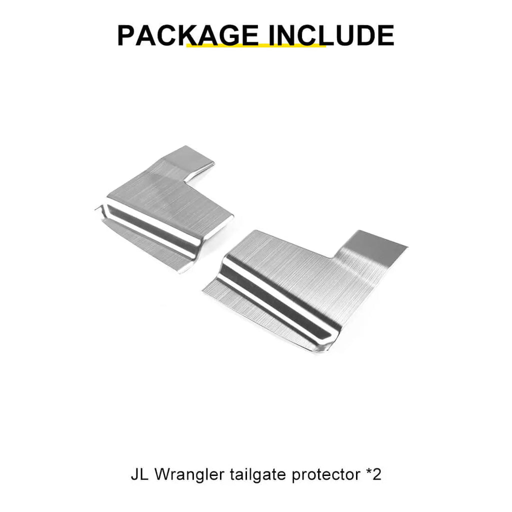 For 2018+ Jeep Wrangler JL Interior Rear Trunk Tail Box Guard Protect Trim Cover (2 pcs)
