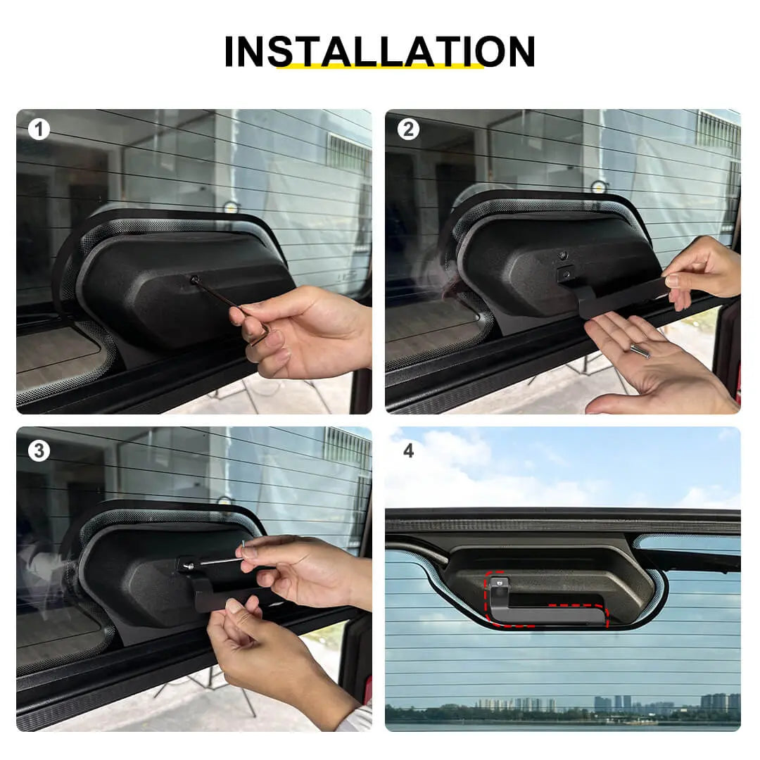 For 2018+ Jeep Wrangler JL Interior Rear Trunk Tailgate Liftgate Glass Assist Grip Handle