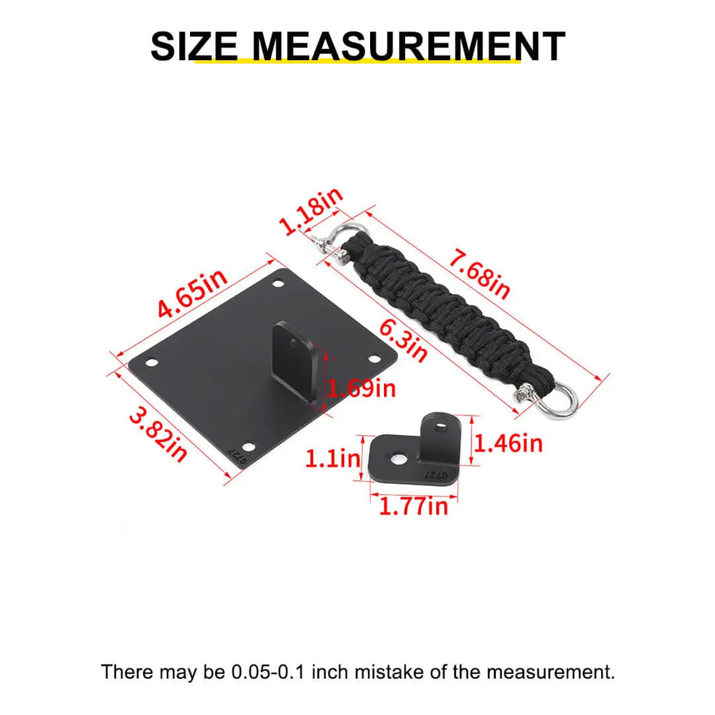 For 2018+ Jeep Wrangler JL Interior Tailgate Rear Door Stopper Limited Limiter Accessories