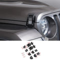 For 2007+ Jeep Wrangler JL JK Gladiator JT Hood Latch Catch Buckle USA Flag