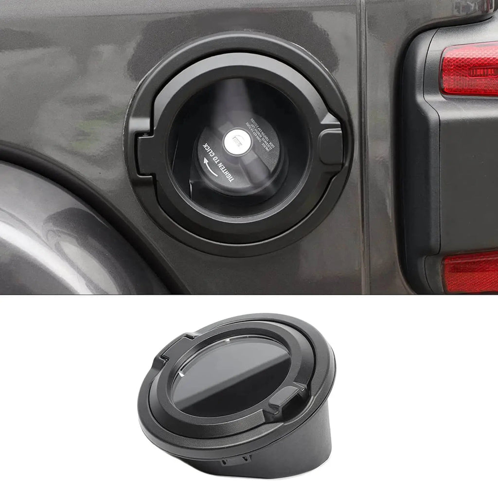 For 2018+ Jeep Wrangler JL JLU 2/4 Door Gas Cap Cover Fuel Tank Door Transparent Cover NOT FIT 4XE