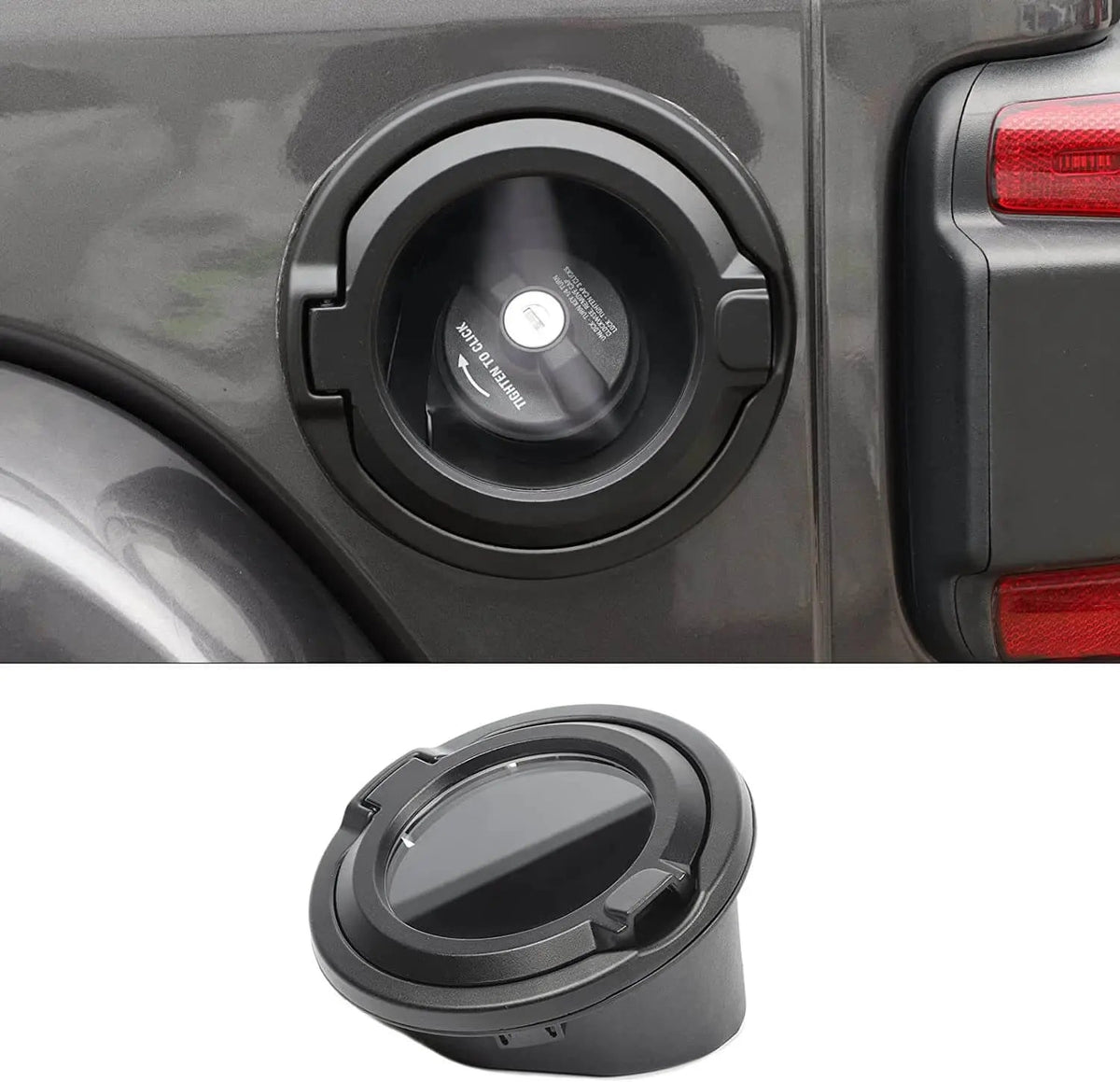For 2018+ Jeep Wrangler JL JLU 2/4 Door Gas Cap Cover Fuel Tank Door Transparent Cover NOT FIT 4XE