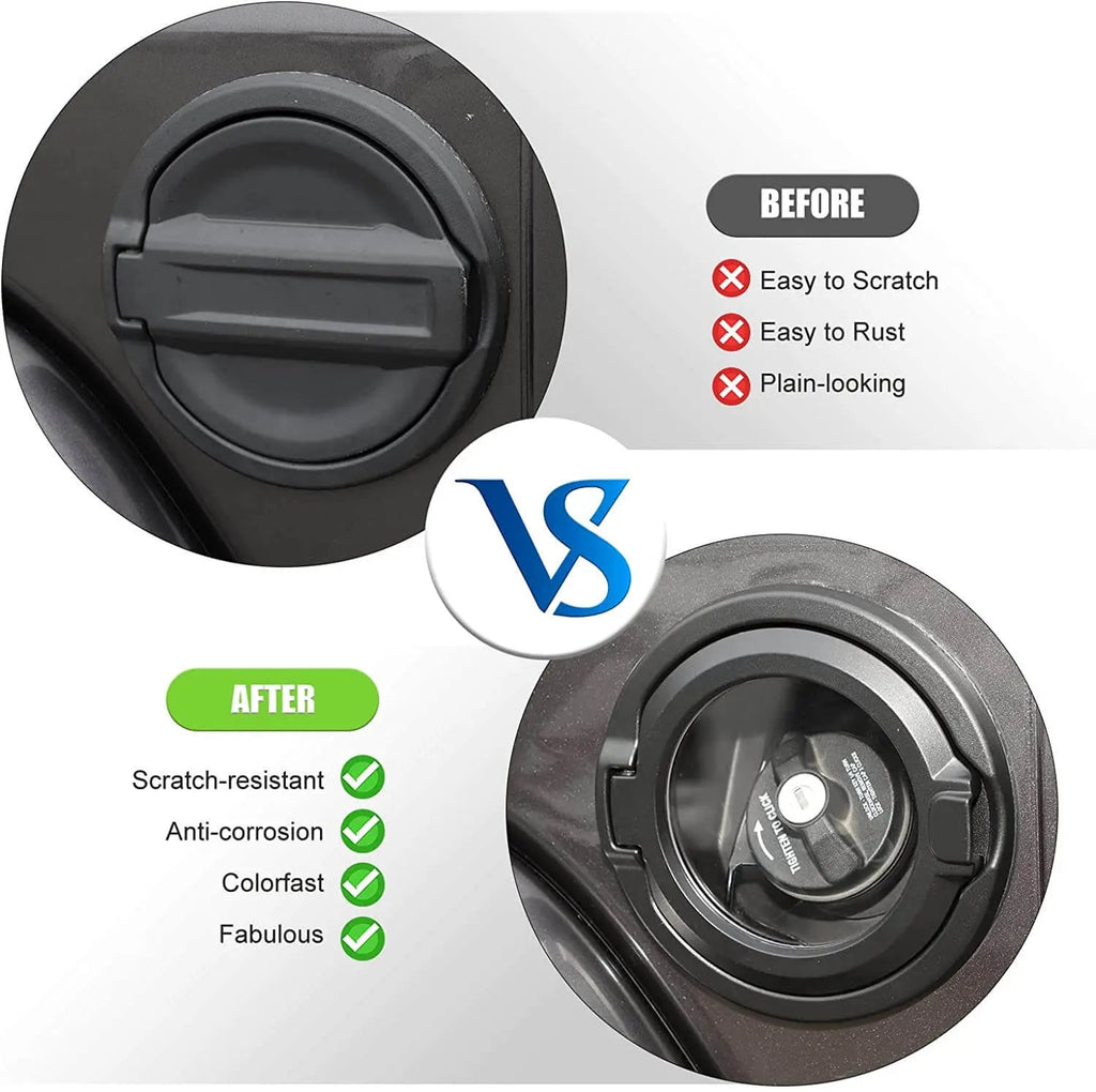 For 2018+ Jeep Wrangler JL JLU 2/4 Door Gas Cap Cover Fuel Tank Door Transparent Cover NOT FIT 4XE