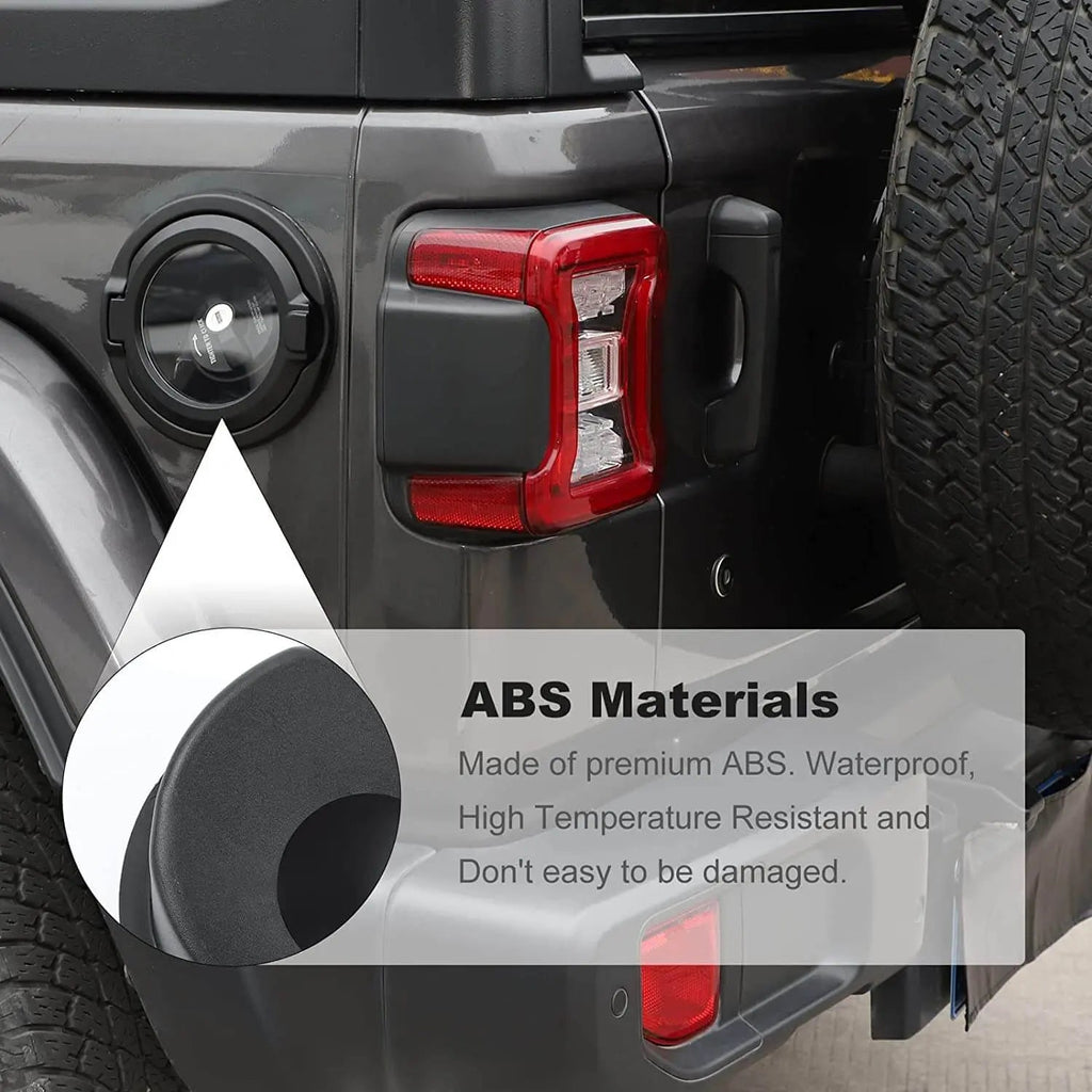 For 2018+ Jeep Wrangler JL JLU 2/4 Door Gas Cap Cover Fuel Tank Door Transparent Cover NOT FIT 4XE