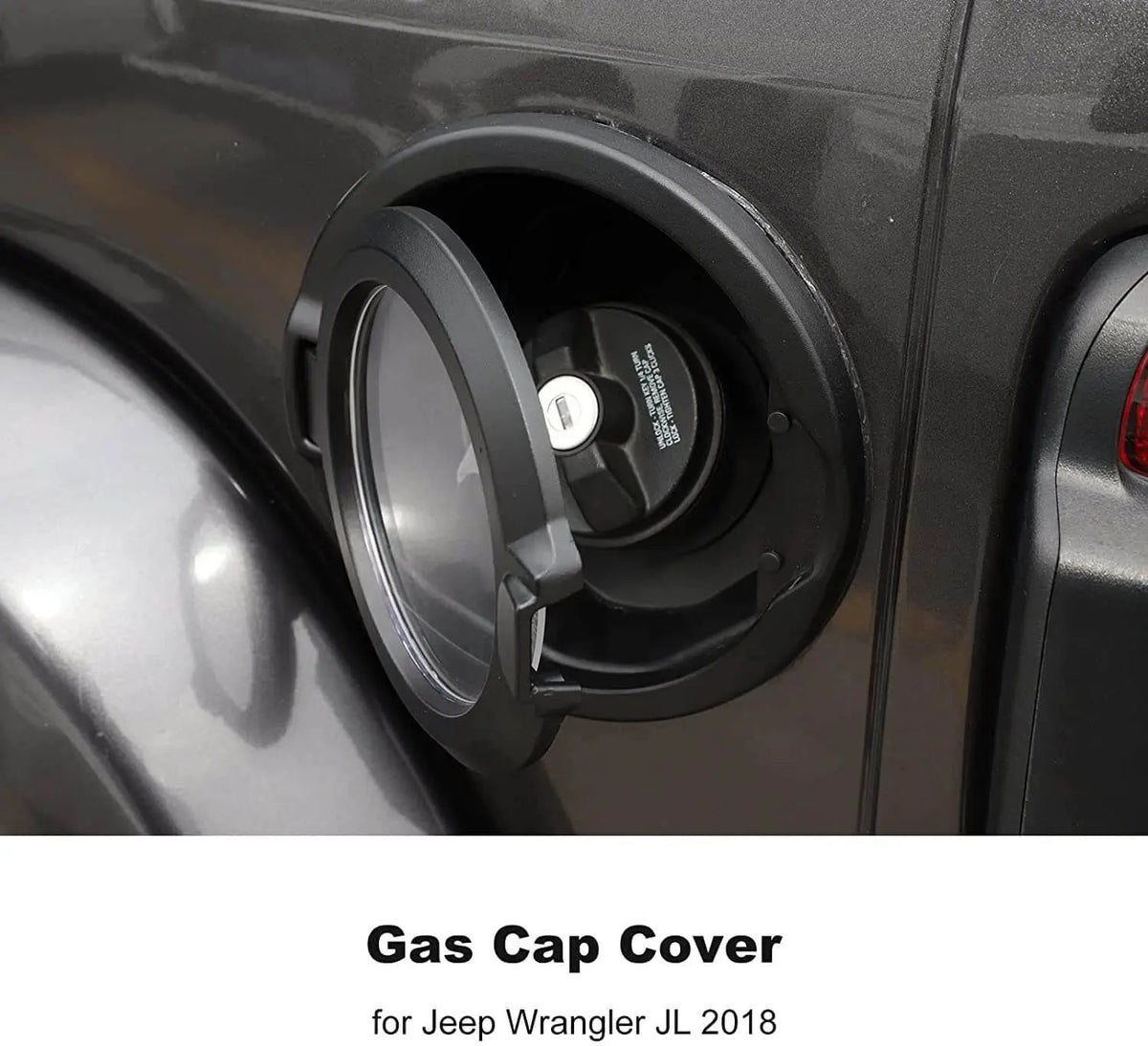 For 2018+ Jeep Wrangler JL JLU 2/4 Door Gas Cap Cover Fuel Tank Door Transparent Cover NOT FIT 4XE