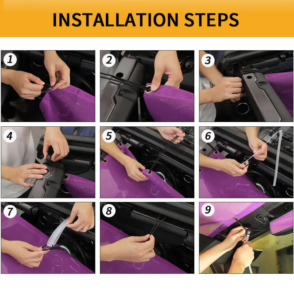 For 2018+ Jeep Wrangler JL JLU & Gladiator JT Half-Length Mesh Bikini Top Sunshade – UV Protection Soft Roof Cover