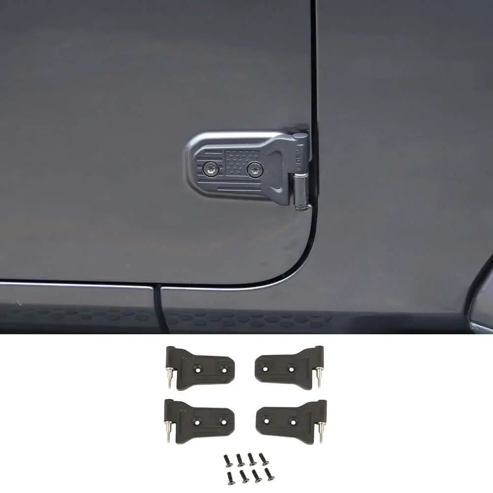 For 2018+ Jeep Wrangler JL JLU 2/4Door Door Hinge Original Accessories Black USA Flag