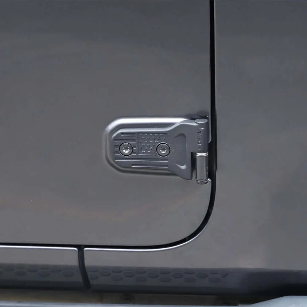 For 2018+ Jeep Wrangler JL JLU 2/4Door Door Hinge Original Accessories Black USA Flag