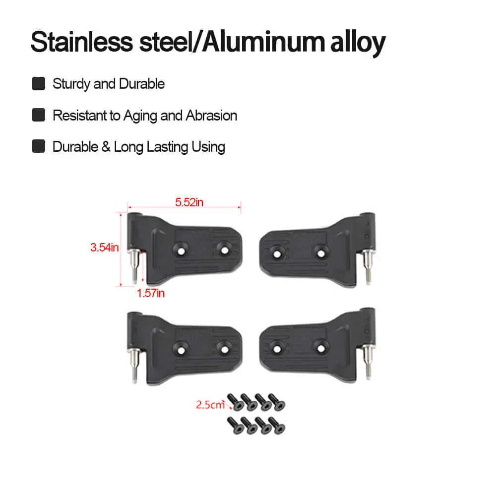For 2018+ Jeep Wrangler JL JLU 2/4Door Door Hinge Original Accessories Black USA Flag