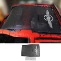 For 2018+ Jeep Wrangler JL JLU 2 Door Mesh Shade Top Cover UV Protection Polyester Durable Sun Shade Long Size