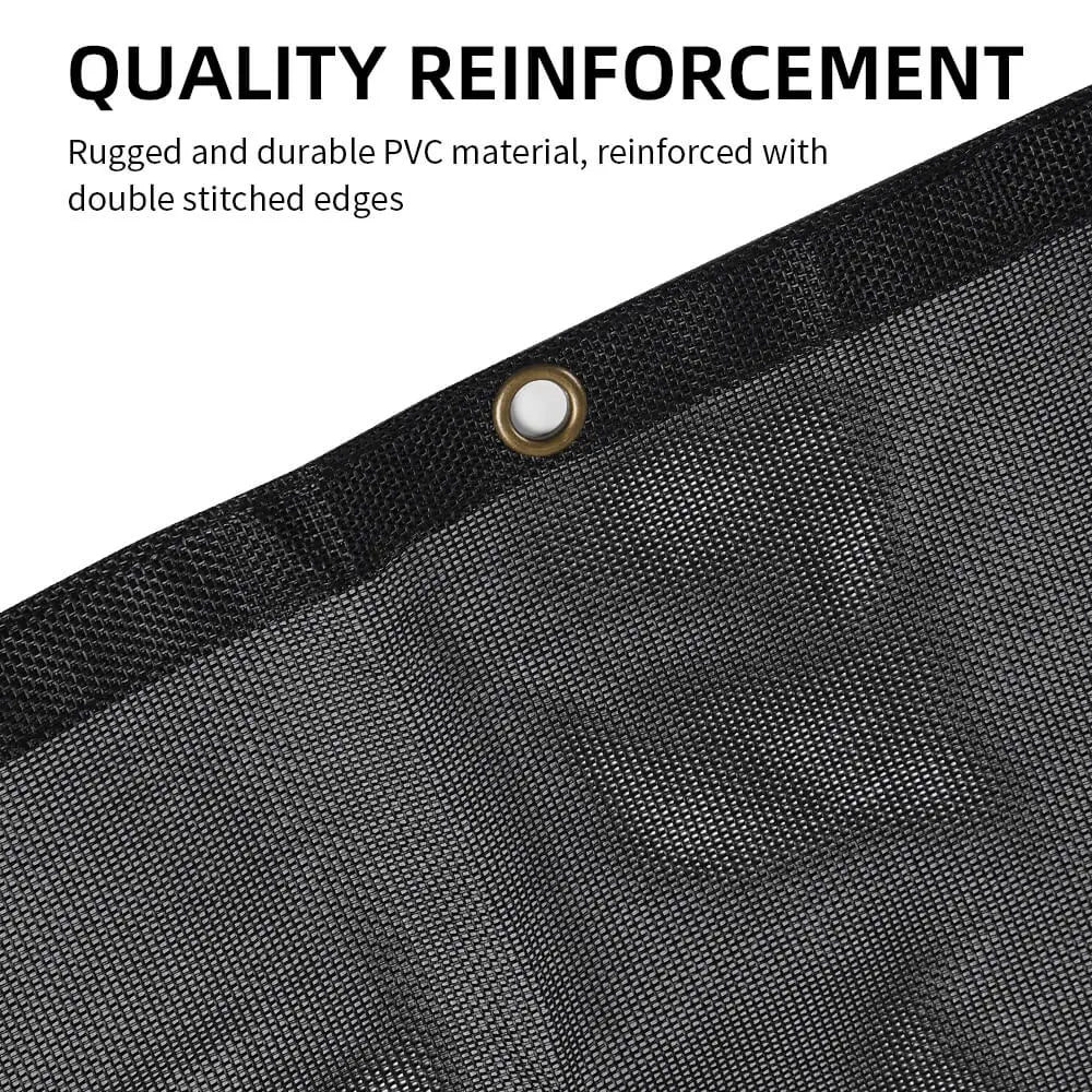 For 2018+ Jeep Wrangler JL JLU 2 Door Mesh Shade Top Cover UV Protection Polyester Durable Sun Shade Long Size
