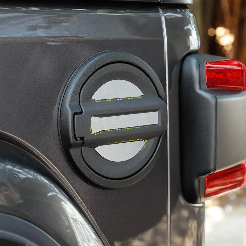 For 2018+ Jeep Wrangler JL JLU 3X Fuel Tank Cap Decor Cover Trim Aluminum