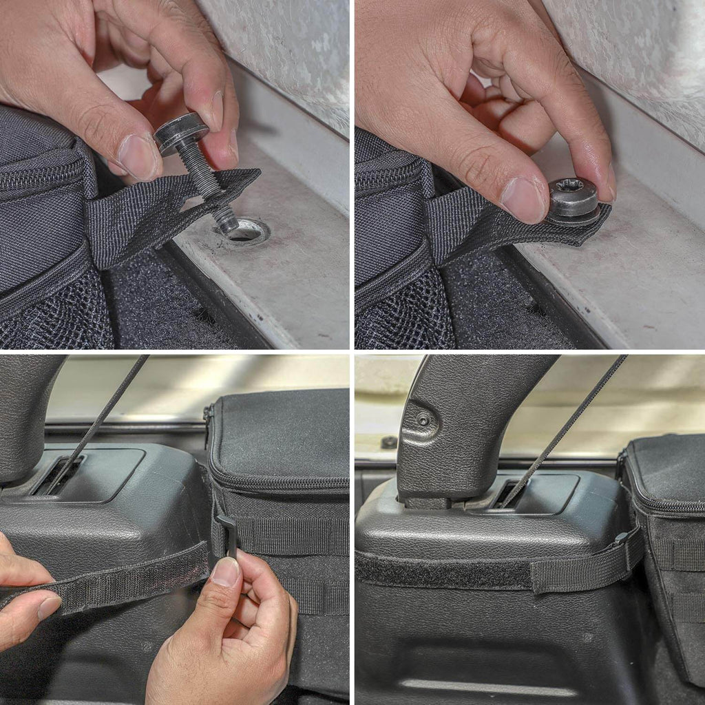 For 2018+ Jeep Wrangler JL JLU 4-Door Trunk Side Storage Bag Organizer Bag