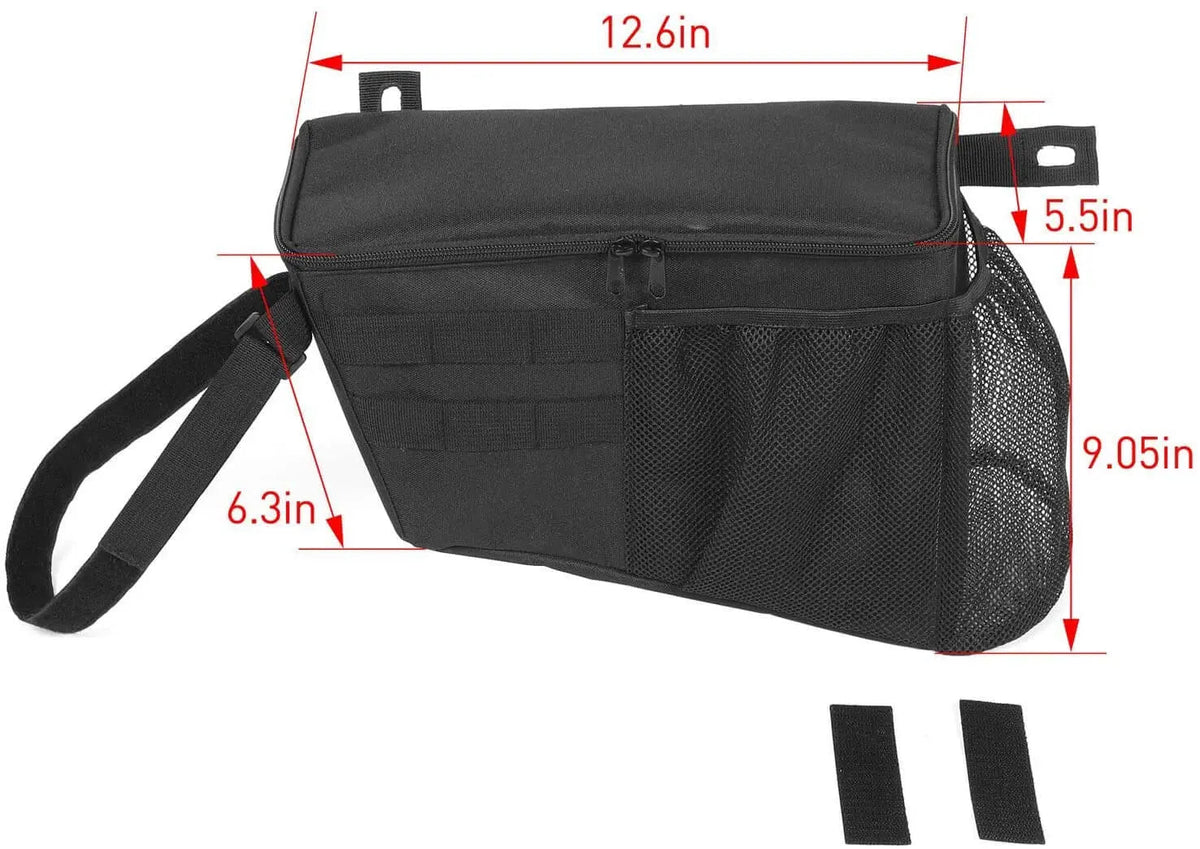 For 2018+ Jeep Wrangler JL JLU 4-Door Trunk Side Storage Bag Organizer Bag