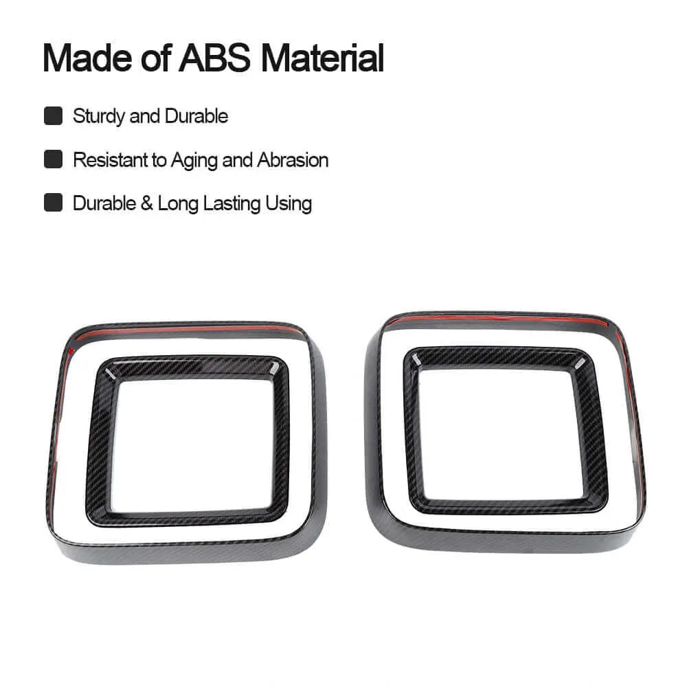 For 2018+ Jeep Wrangler JL JLU  4 x Tail Lamp Bezel Guard Cover Protector Trim (Applicable halogen lamps)