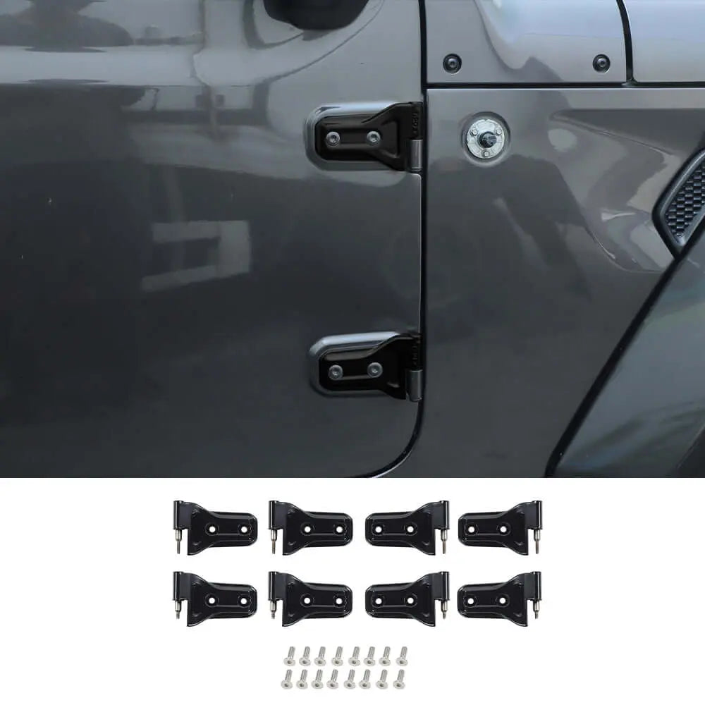 For 2018+ Jeep Wrangler JL JLU 4Door Door Hinge Original Replacement Accessories Black