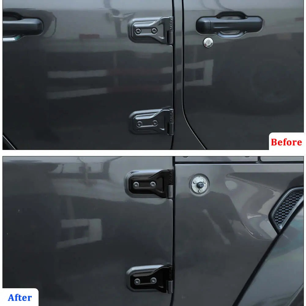 For 2018+ Jeep Wrangler JL JLU 4Door Door Hinge Original Replacement Accessories Black