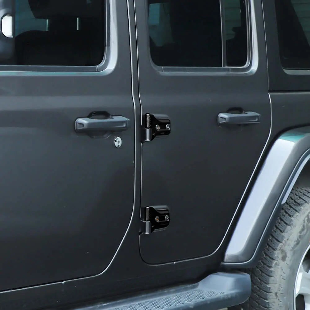 For 2018+ Jeep Wrangler JL JLU 4Door Door Hinge Original Replacement Accessories Black