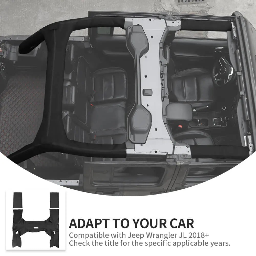 For 2018+ Jeep Wrangler JL JLU 4Door Roll Bar Cover Protect Prevent Scratch
