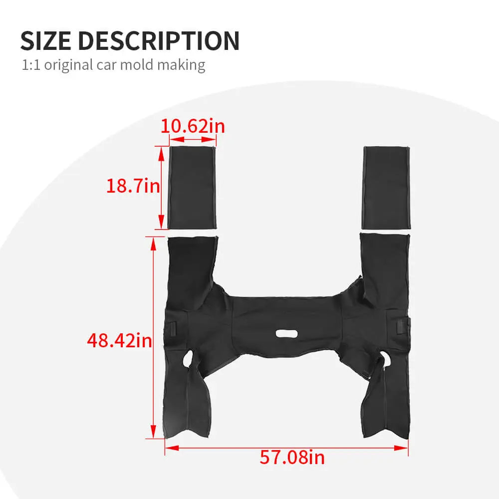 For 2018+ Jeep Wrangler JL JLU 4Door Roll Bar Cover Protect Prevent Scratch