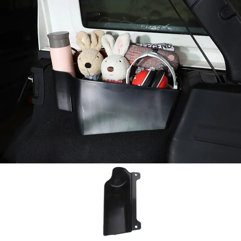 For 2018+ Jeep Wrangler JL JLU 4Doors Rear Trunk Storage Box Organizer, Right Side, Black