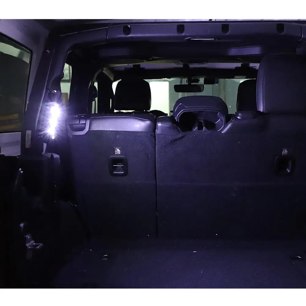 For 2018+ Jeep Wrangler JL JLU Aluminum Alloy LED Multi-functional Flashlight Fit 4-Door