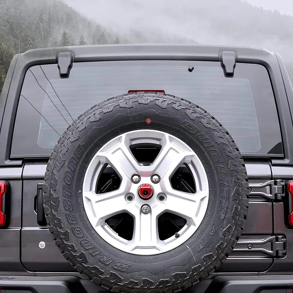 For 2018+ Jeep Wrangler JL JLU Rear Wheel Camera Decoration Cover Trim