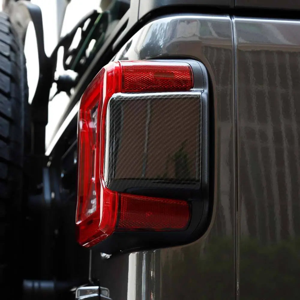 For 2018+ Jeep Wrangler JL JLU Car Taillight Rear Lamp Panel Trim Decor Cover