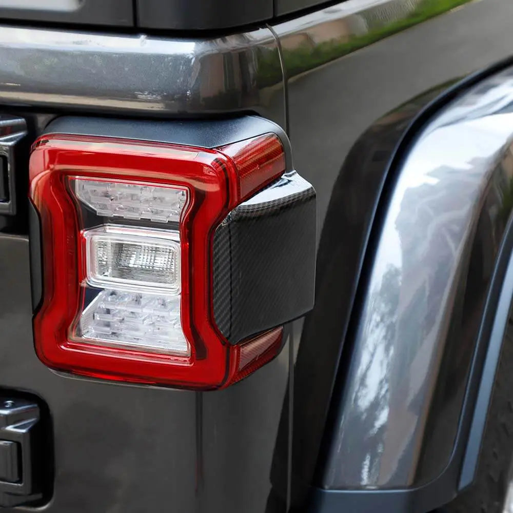 For 2018+ Jeep Wrangler JL JLU Car Taillight Rear Lamp Panel Trim Decor Cover