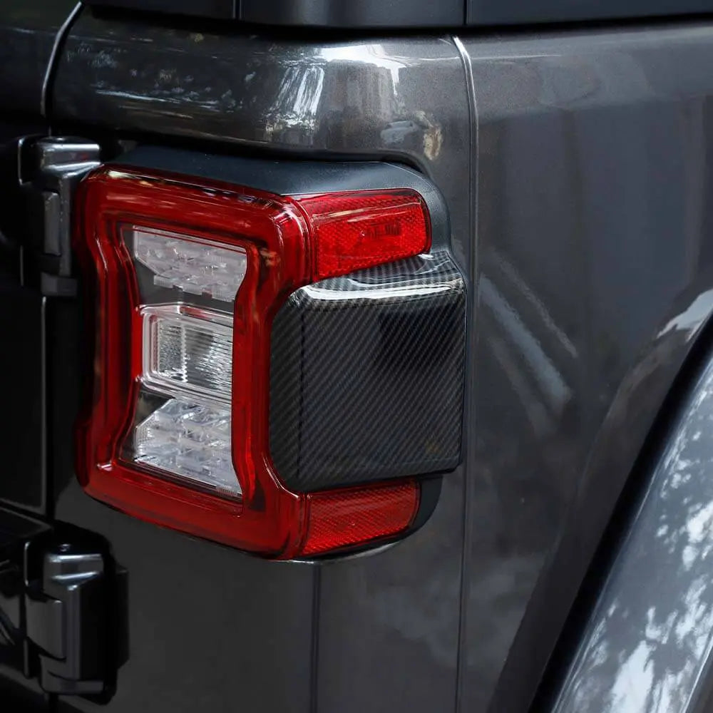 For 2018+ Jeep Wrangler JL JLU Car Taillight Rear Lamp Panel Trim Decor Cover