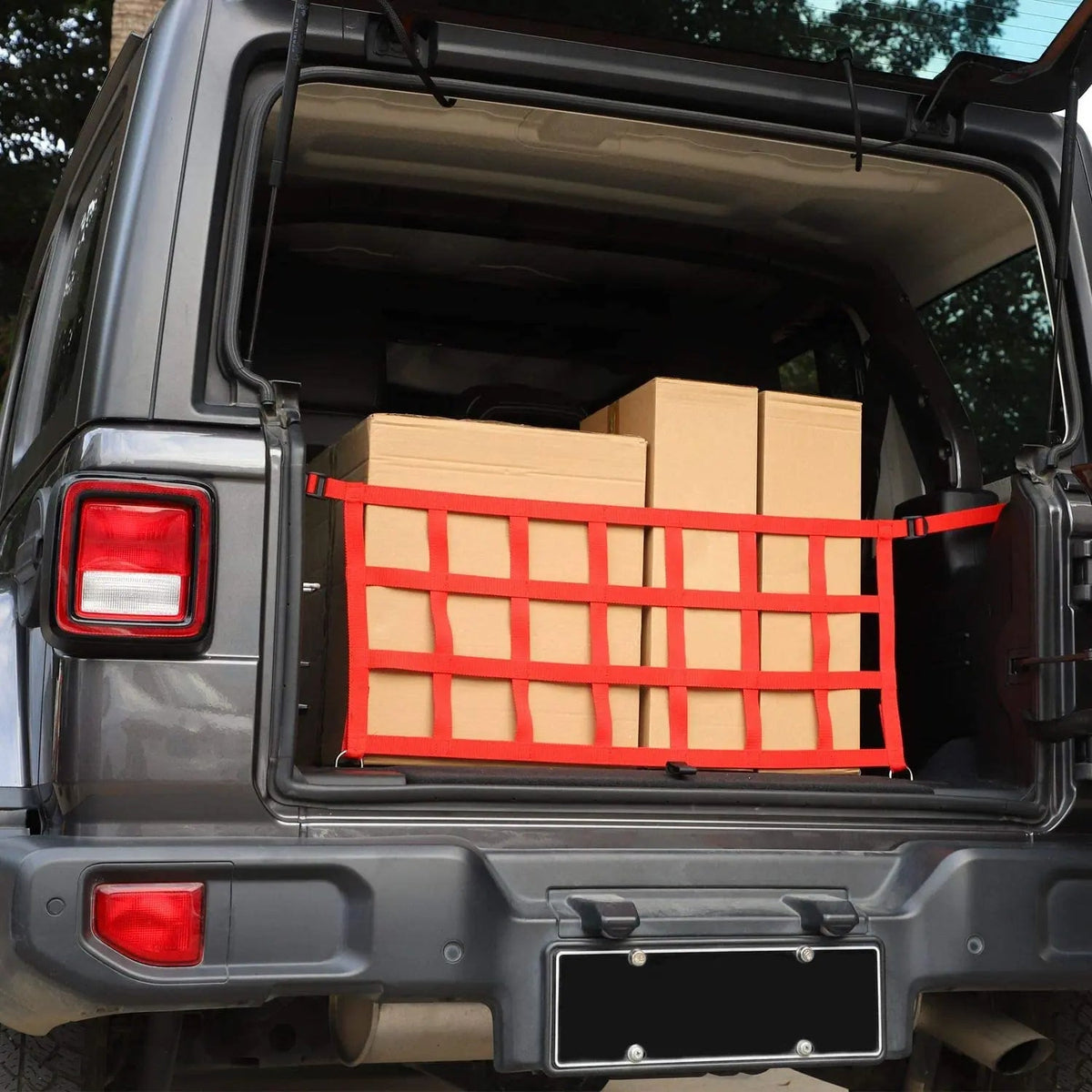 For 2018+ Jeep Wrangler JL JLU Car Trunk Mesh Cargo Net