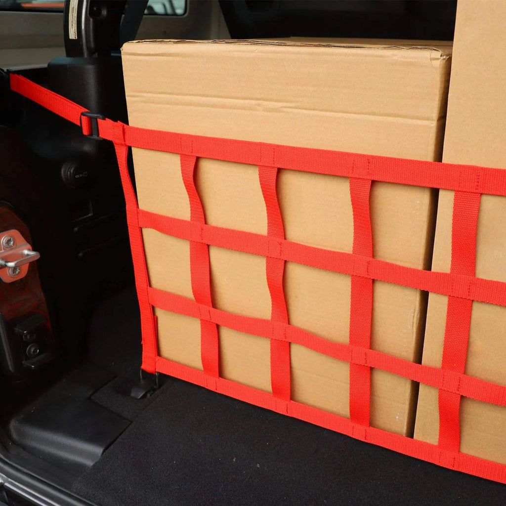 For 2018+ Jeep Wrangler JL JLU Car Trunk Mesh Cargo Net