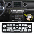 For 2018+ Jeep Wrangler JL JLU Center Console Button Decorative Cover Trim